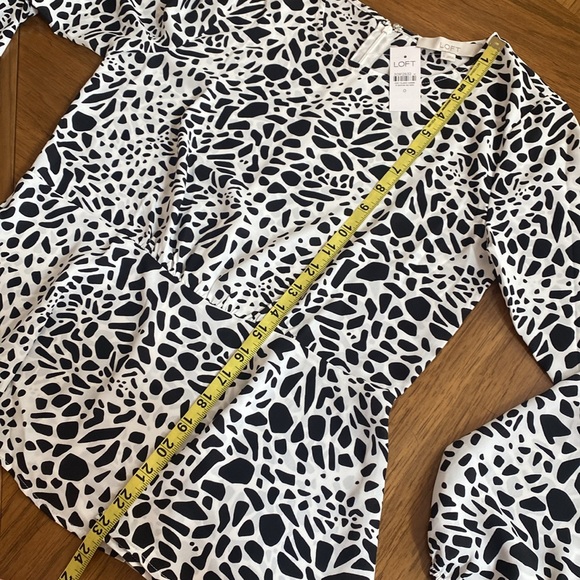 LOFT ANIMAL PRINT PEPLUM BLOUSE - Picture 12 of 14